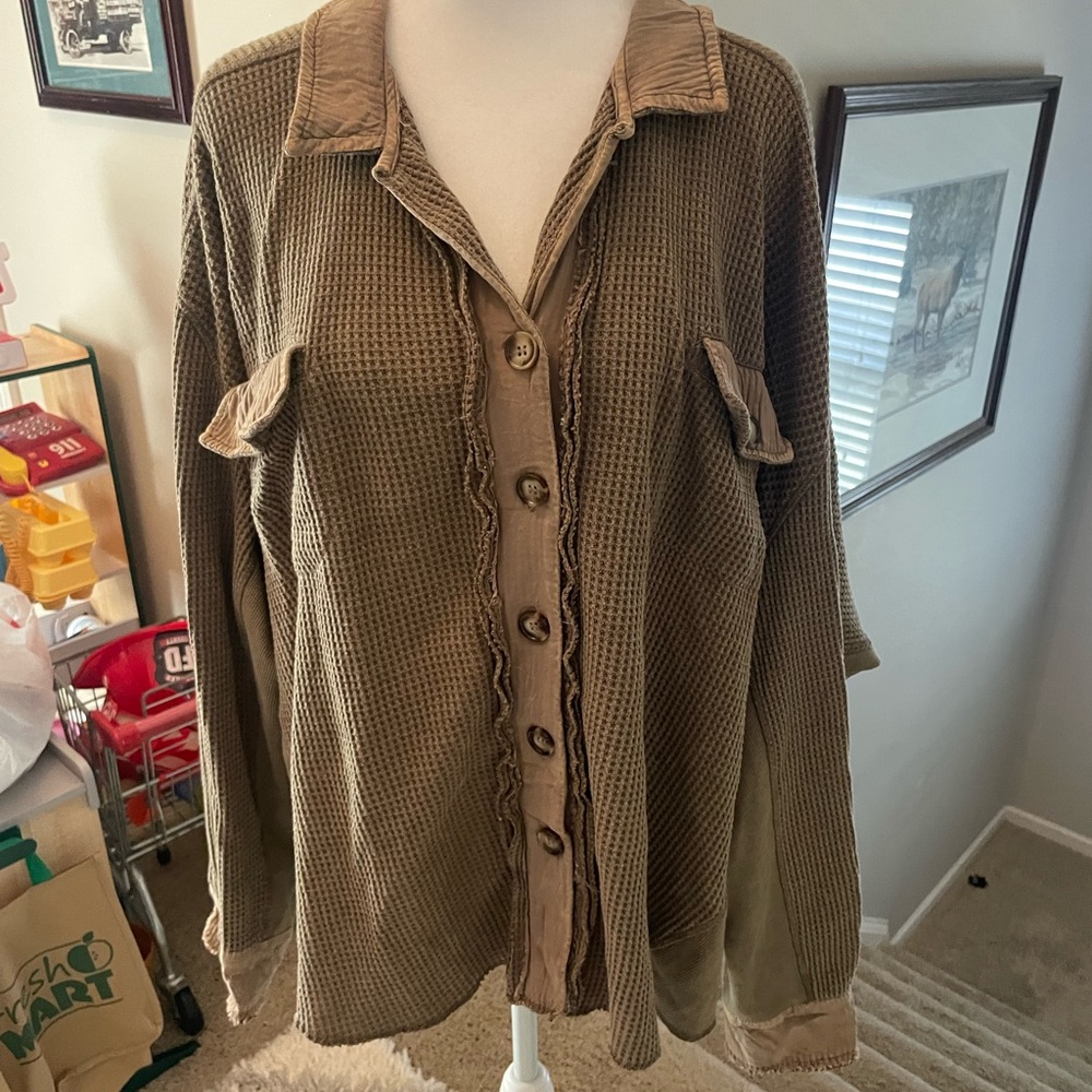 Shop Talulah Waffle Knit Shacket